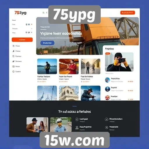 Interface do site 75ypg é fácil de usar e acessível