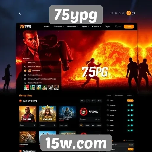 Análise da interface do usuário do site 75ypg